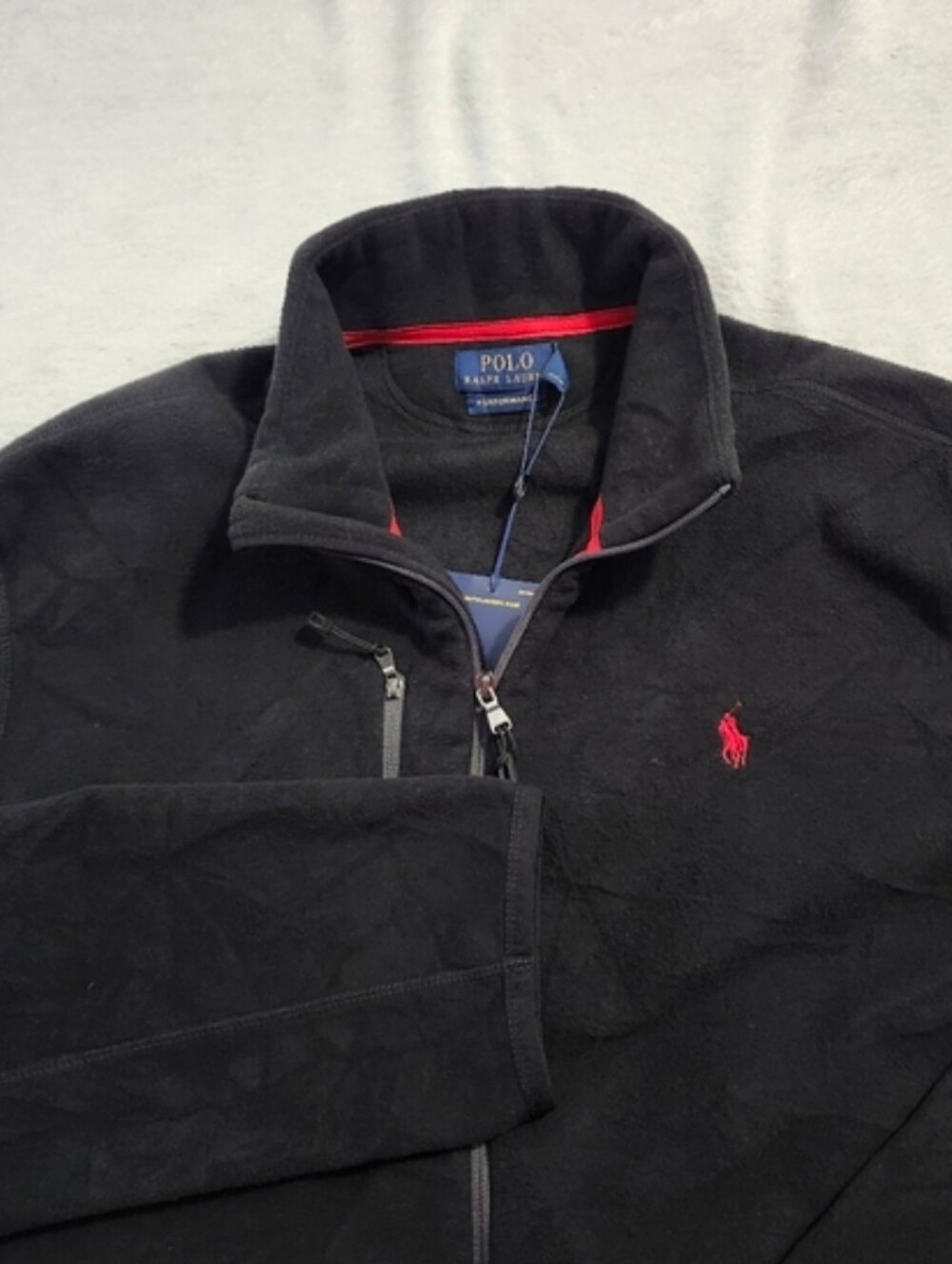 POLO RALPH LAUREN Men's Size XL‎ Black Performance Fleece Jacket NWT